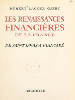 cover image of Les renaissances financières de la France